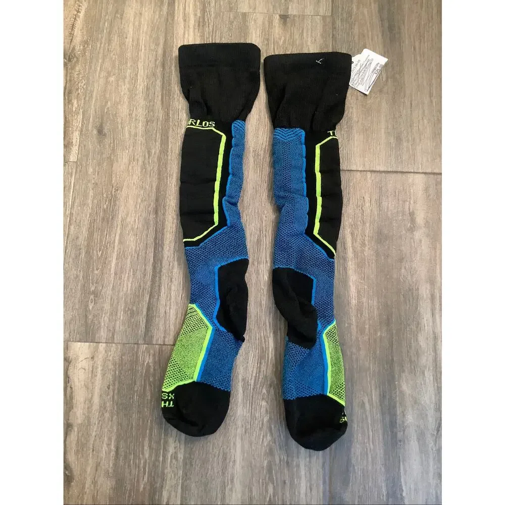 Thorlos Unisex Small XSKI Custom Fit Skiing Lite Cushion Over-Calf Sock D24-6